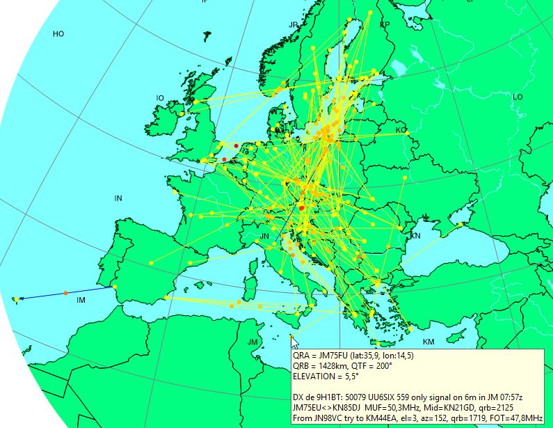 Some morning Es in Europe