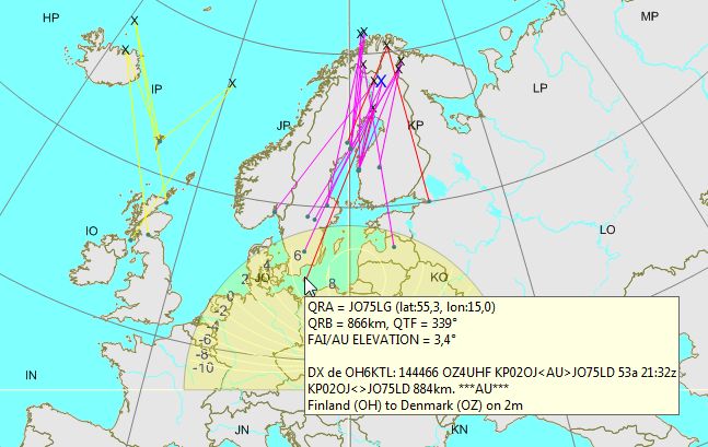 Middle latitude aurora opening