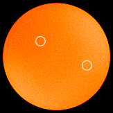 Sunspots at last!