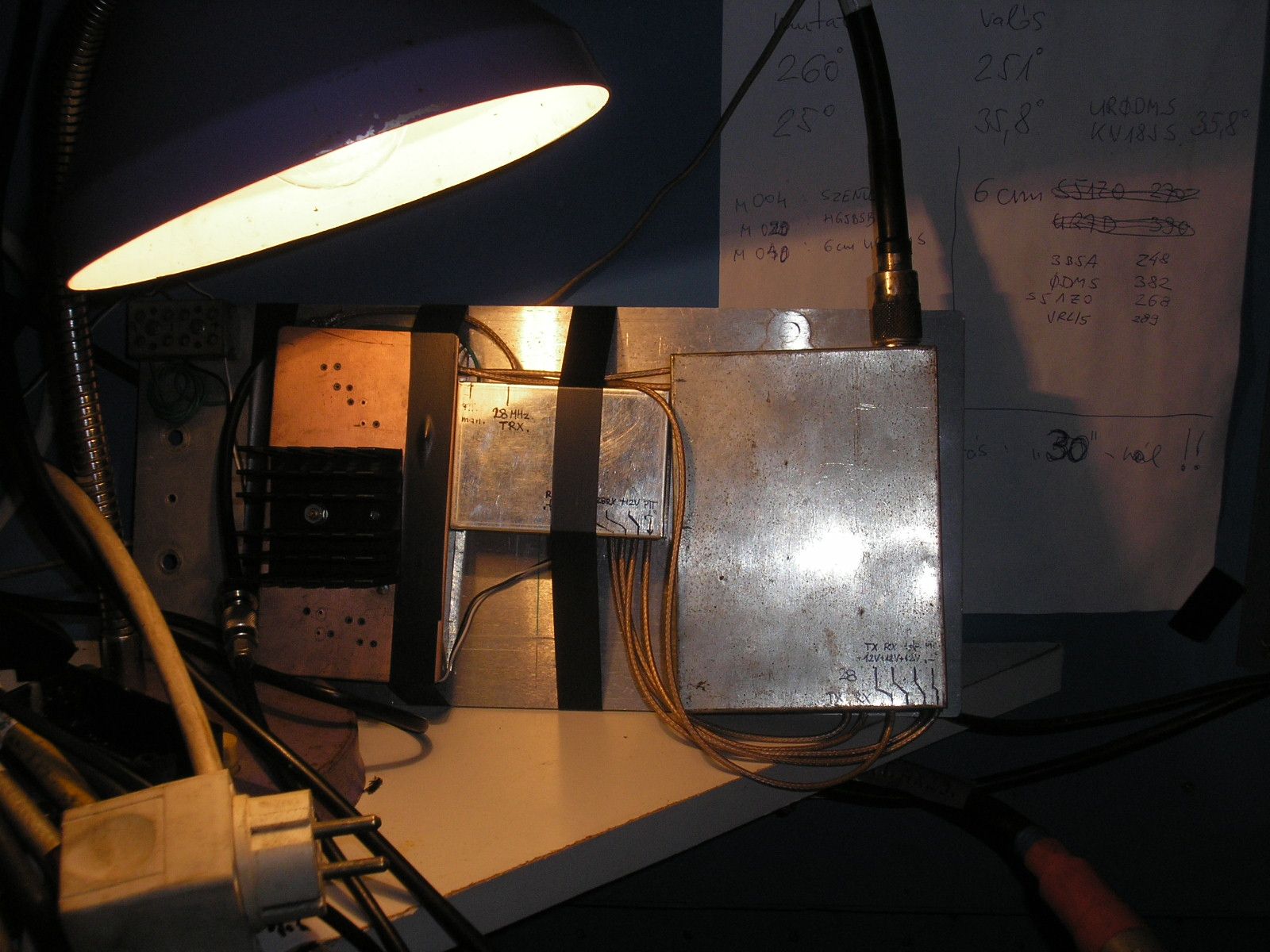 HA8MV/P 28/70 MHz transverter shielded.