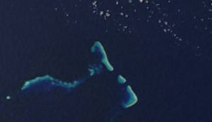The QTH of TX3A is on the northernmost  sandbank.